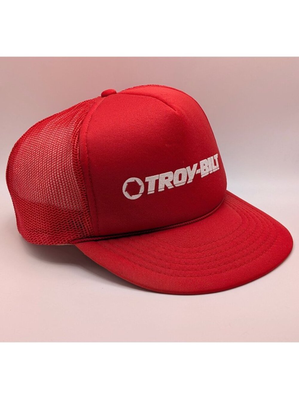 Troy-Bilt Mesh Trucker Hat Snapback Red Foam Baseball Cap Farm Tractor Equipment